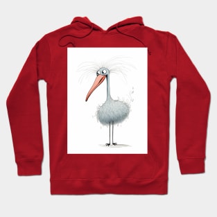 Dadaistic Art,Creative Child's Drawing - Flamingo Hoodie